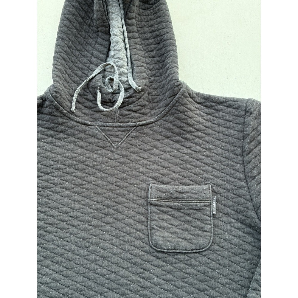Men's Billabong Hoodie Sweatshirt Black Solid XL Pocket Surf Winter Faded Gray